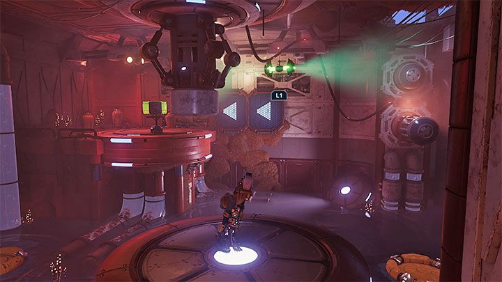 Ustawcie się w miejscu z dołączonego obrazka - Ratchet & Clank Rift Apart: Odnalezienie Kuźni Rubion - solucja - Ratchet & Clank Rift Apart - poradnik do gry