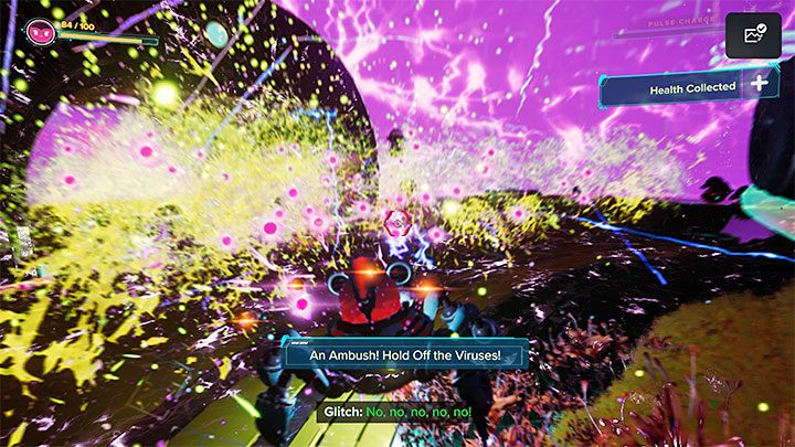 Po zniszczeniu wszystkich gniazd (gra zawsze pokazuje ich ikony na ekranie) dowiecie się, że wpadliście w pułapkę - Ratchet & Clank Rift Apart: Naprawienie kuźni - solucja - Ratchet & Clank Rift Apart - poradnik do gry