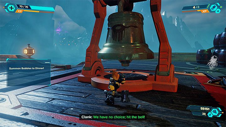 Po wygraniu wszystkich walk odszukajcie nową korbę - Ratchet & Clank Rift Apart: Ochranianie Kapitana Quantum - solucja - Ratchet & Clank Rift Apart - poradnik do gry