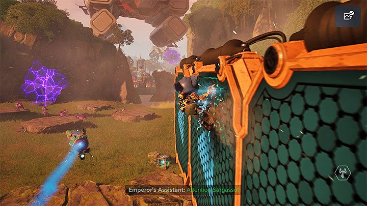 Musicie wyruszyć na południe i oznacza to konieczność zejścia z metalowych platform - Ratchet & Clank Rift Apart: Ochrona Mortów i uwolnienie Troponogi - solucja - Ratchet & Clank Rift Apart - poradnik do gry