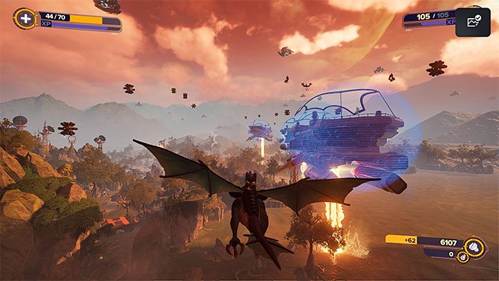 Jeśli zajdzie taka potrzeba, to możecie oprócz zajmowania się rdzeniami atakować również oddziały Nefariousa - Ratchet & Clank Rift Apart: Zniszczenie statków Nefariousa - solucja - Ratchet & Clank Rift Apart - poradnik do gry