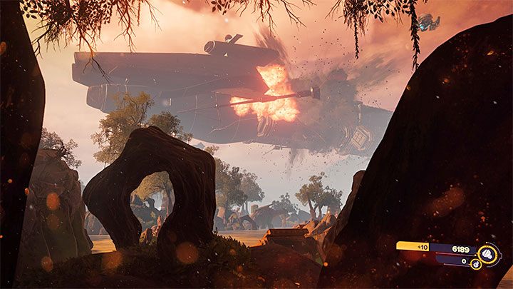 Powtórzcie opisany powyżej schemat z drugą bombą, a więc przyczyńcie się do zniszczenia drugiego statku - Ratchet & Clank Rift Apart: Zniszczenie statków Nefariousa - solucja - Ratchet & Clank Rift Apart - poradnik do gry