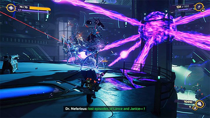 Znajdziecie się na chwilę na statku Imperatora Nefariousa (Emperor Nefarious Flagship) - Ratchet & Clank Rift Apart: Dotarcie do archiwów i uruchomienie maszyn - solucja - Ratchet & Clank Rift Apart - poradnik do gry