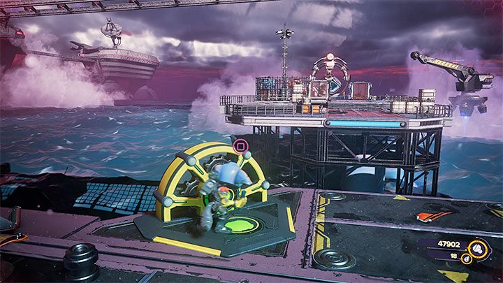 Po wyjściu na otwartą przestrzeń rozpoczną się nowe walki - Ratchet & Clank Rift Apart: Odnalezienie Ratcheta i Kit - solucja - Ratchet & Clank Rift Apart - poradnik do gry