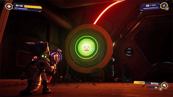 Po tym jak złapiecie się zaczepu na celi Ratcheta i Kit dotrzecie do nowej, centralnej części mapy - Ratchet & Clank Rift Apart: Wyłączenie reaktora - solucja - Ratchet & Clank Rift Apart - poradnik do gry