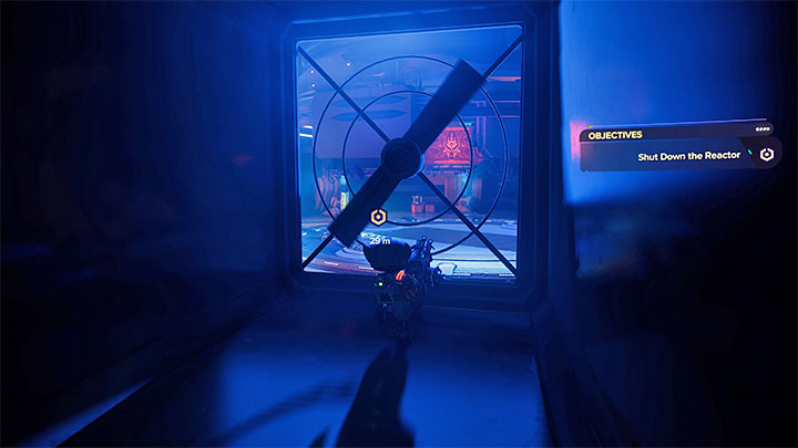 Znajdziecie się na półce obok pomieszczenia z konsolą sterowania reaktorem - Ratchet & Clank Rift Apart: Wyłączenie reaktora - solucja - Ratchet & Clank Rift Apart - poradnik do gry