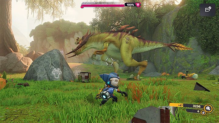 W grze Ratchet & Clank Rift Apart przez większość czasu walczy się z grupami zwykłych przeciwników, ale pojawiają się też co jakiś czas bardziej wymagający wrogowie - Ratchet & Clank Rift Apart: Walka - Ratchet & Clank Rift Apart - poradnik do gry