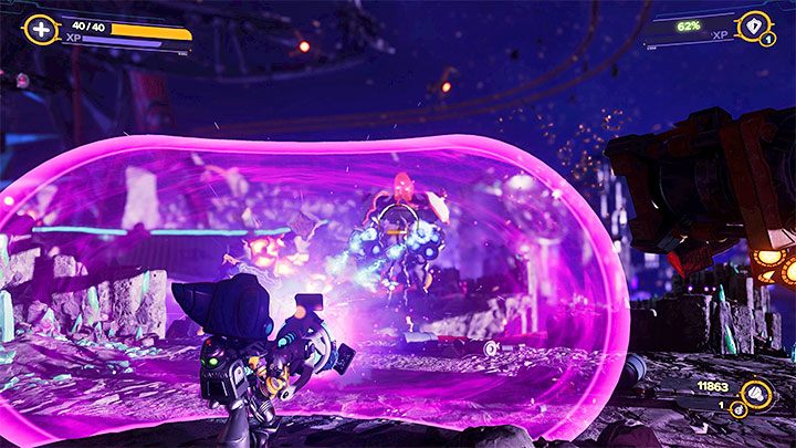 Opróżniacz próżniowy ma dwa główne tryby działania - Ratchet & Clank Rift Apart: Tarcze - czy można używać? - Ratchet & Clank Rift Apart - poradnik do gry