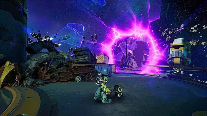 Nieco inne działanie od szczelin mają kieszenie wymiarowe, które możecie odnajdywać w świecie gry - Ratchet & Clank Rift Apart: Szczeliny - jak otwierać? - Ratchet & Clank Rift Apart - poradnik do gry