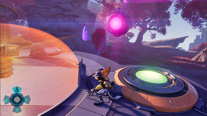 Jeśli poprawnie wykonaliście wszystkie kroki, to wylądujecie na UFO - Ratchet & Clank Rift Apart: Uciekające UFO - jak zatrzymać? - Ratchet & Clank Rift Apart - poradnik do gry