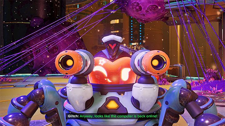 Usterka jest uzbrojona i w miniaturowej rzeczywistości możecie kontrolować ją na potrzeby eliminowania wrogich wirusów i niszczenia ich gniazd - Ratchet & Clank Rift Apart: Grywalne postacie - Ratchet & Clank Rift Apart - poradnik do gry