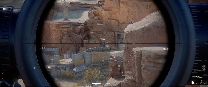 Na dalekie dystanse ustawcie celownik na odpowiednie odległości - Sniper Contracts 2: Strzelanie - Sniper Ghost Warrior Contracts 2 - poradnik do gry