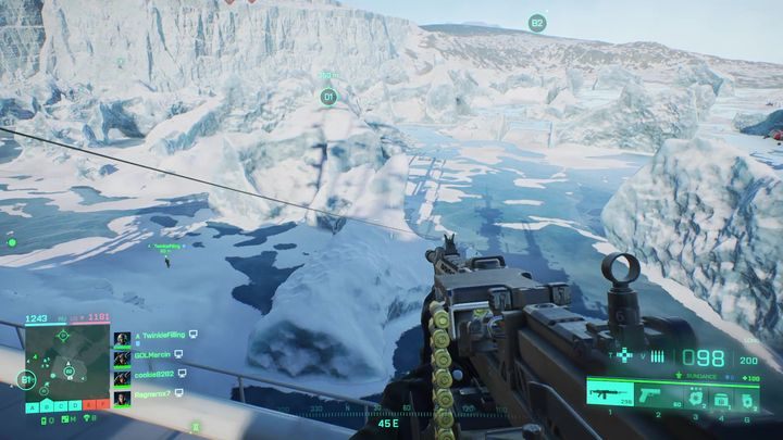 Obszary E i F są natomiast położone wysoko w górach - Battlefield 2042: Rozłam - charakterystyka mapy - Battlefield 2042 - poradnik do gry