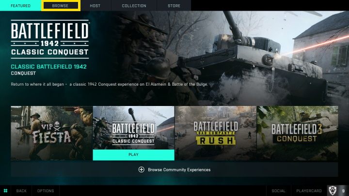 Z tej listy możecie dowolnie wybierać z puli aktywnych serwerów - Battlefield 2042: Portal - zasady trybu gry - Battlefield 2042 - poradnik do gry