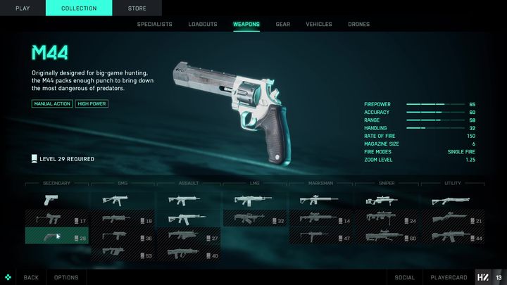 M44 to broń, którą można odblokować na 29 poziomie - Battlefield 2042: Bronie dodatkowe - lista - Battlefield 2042 - poradnik do gry