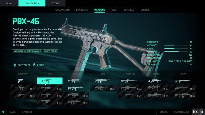PBX-45 to broń, która jest dostępna od samego początku rozgrywki - Battlefield 2042: SMG - lista - Battlefield 2042 - poradnik do gry