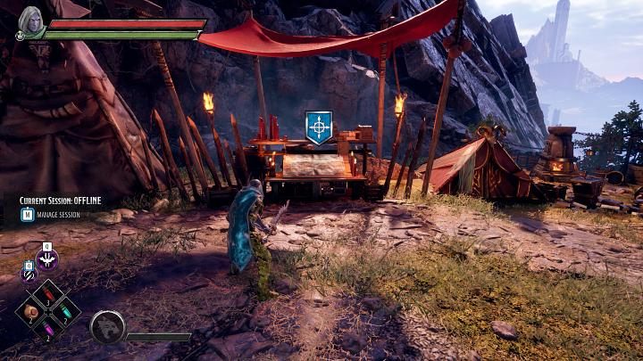 Po wejściu w interakcję z mapą świata gry Dungeons & Dragons Dark Alliance będziecie mogli wybrać misję, której będziecie chcieli się podjąć - Dark Alliance: Obóz Kelvins Cairn - Dark Alliance - poradnik do gry