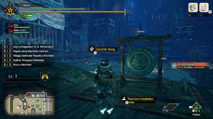 Na każdym obszarze walki znajdziecie Gong kontrataku (Counter Gong) - Monster Hunter Rise: Furia S rank - jak zdobyć? - Monster Hunter Rise - poradnik do gry