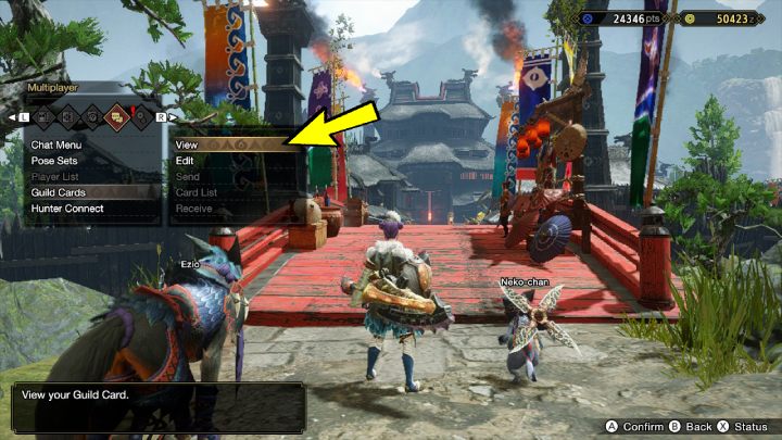 Aktualny poziom łowcy znajdziecie na karcie gildii, w zakładce Multiplayer wraz z wieloma innymi informacjami o Waszej postaci - Monster Hunter Rise: Poziom łowcy - jak zwiększyć? - Monster Hunter Rise - poradnik do gry