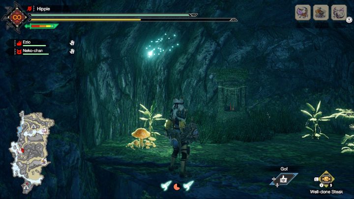 8 stara wiadomość znajduje się w małym otworze w ścianie - Monster Hunter Rise: Stare wiadomości - Ruiny Świątynne, znajdźki, mapa - Monster Hunter Rise - poradnik do gry