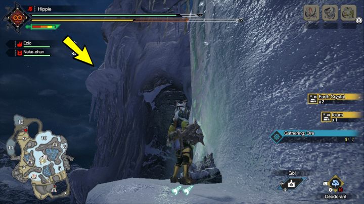 9 stara wiadomość znajduje się przy obszarze nr 9 - Monster Hunter Rise: Stare wiadomości - Wyspy Mroźne, znajdźki, mapa - Monster Hunter Rise - poradnik do gry