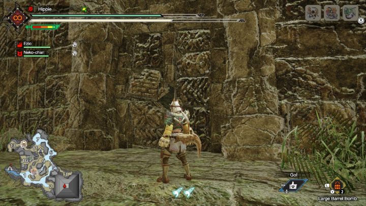 8 stara wiadomość znajduje się na szczycie piramidy - Monster Hunter Rise: Stare wiadomości - Zatopiony Las, znajdźki, mapa - Monster Hunter Rise - poradnik do gry