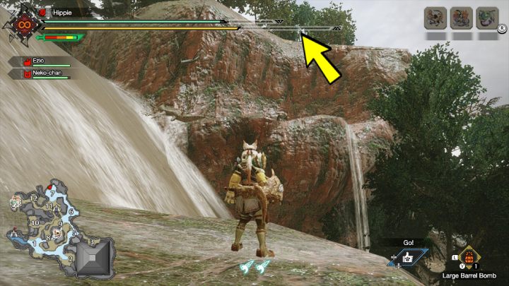 10 stara wiadomość znajduje się przy obszarze nr 7 - Monster Hunter Rise: Stare wiadomości - Zatopiony Las, znajdźki, mapa - Monster Hunter Rise - poradnik do gry