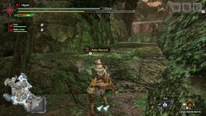 5 stara wiadomość o Furii znajduje się przy piramidzie, niedaleko obszaru nr 2 - Monster Hunter Rise: Stare wiadomości - Zatopiony Las, znajdźki, mapa - Monster Hunter Rise - poradnik do gry