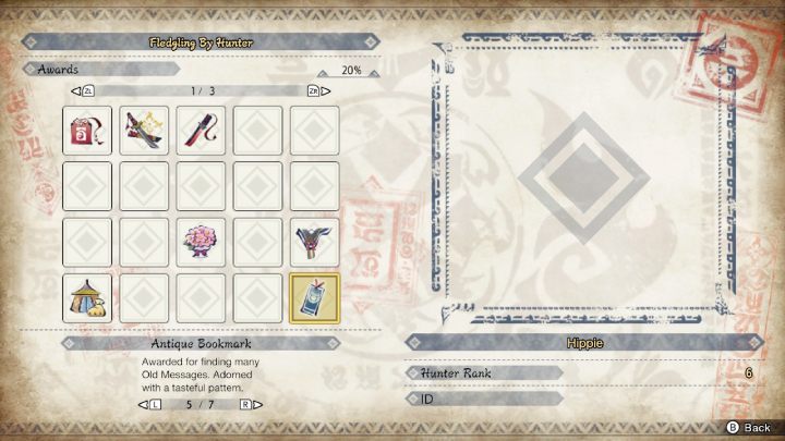 Po znalezieniu wszystkich 10 starych wiadomości o Furii otrzymacie Antyczną Zakładkę (Antique Bookmark) - Monster Hunter Rise: Stare wiadomości - Jaskinie Lawy, znajdźki, mapa - Monster Hunter Rise - poradnik do gry