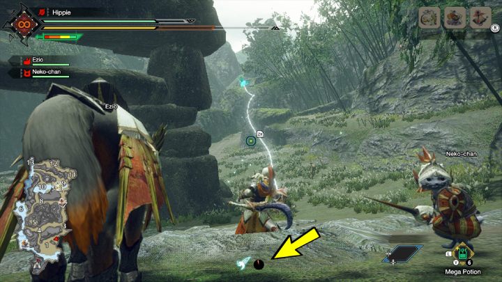 Podstawowym wyposażeniem każdego łowcy są 2 Kablobaki - Monster Hunter Rise: Kablobaki - Monster Hunter Rise - poradnik do gry