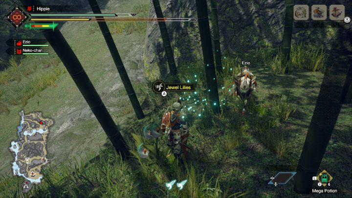 Każdy region polowania kryje kilka kwiatów Klejnolilli - Monster Hunter Rise: Kablobaki - Monster Hunter Rise - poradnik do gry