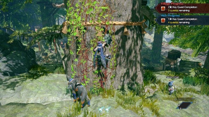 Gniazdo Hukacza zlokalizowane jest na drzewie, na Placu Kompanów (Buddy Plaza) - Monster Hunter Rise: Gniazdo Hukacza - gdzie jest? - Monster Hunter Rise - poradnik do gry