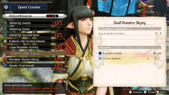 Zanim wyruszycie na polowanie, zaakceptujcie opcjonalne zadania poboczne od Hinoi lub Minoto - Monster Hunter Rise: Porady na start - Monster Hunter Rise - poradnik do gry