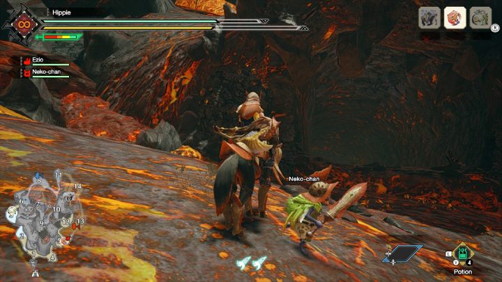 Najszybszym sposobem do dotarcia kryjówki stworzenia jest skorzystanie z wejścia do Jaskiń w obszarze nr 13 - Monster Hunter Rise: Pieklik - jak znaleźć? - Monster Hunter Rise - poradnik do gry