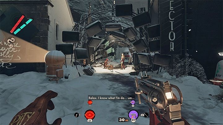 O okazji do rozegrania tego zadania możecie dowiedzieć się w trakcie jednej z wizyt w dzielnicy Zatoka Karla w godzinach wieczornych - Deathloop: Supersprytne - solucja, opis przejścia - Deathloop - poradnik do gry