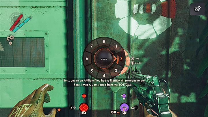 Waszym zadaniem jest ustalenie czterocyfrowej kombinacji do elektronicznego zamka na parterze budynku - Deathloop: Supersprytne - solucja, opis przejścia - Deathloop - poradnik do gry