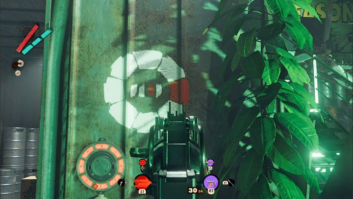 Trzecia podpowiedź jest na ścianie tuż obok zamka elektronicznego - Deathloop: Supersprytne - solucja, opis przejścia - Deathloop - poradnik do gry