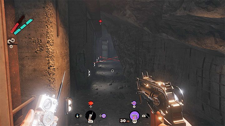 2) Wybranie przeprawy przez bunkier - W tym przypadku musicie mieć na uwadze przeciwników oraz systemy ochrony w postaci kamer i wieżyczek - Deathloop: Utracone w transmisji - solucja, opis przejścia - Deathloop - poradnik do gry