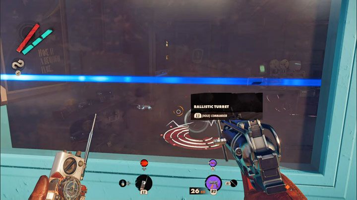 Zainteresujcie się ponownie głównym dwupiętrowym budynkiem laboratorium, przy czym tym razem uważajcie na pułapki laserowe - Deathloop: Utracone w transmisji - solucja, opis przejścia - Deathloop - poradnik do gry