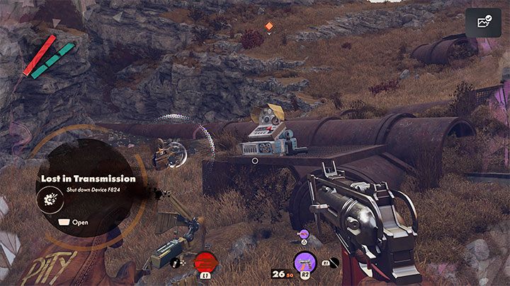 Z niwelatorem dotrzyjcie w pobliże niewidzialnej maszyny - Deathloop: Utracone w transmisji - solucja, opis przejścia - Deathloop - poradnik do gry