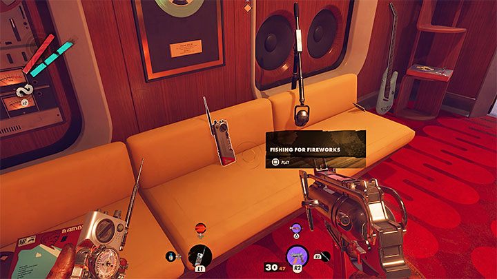 Docelowo musicie zająć się zbadaniem studia Franka, czyli mniejszego pomieszczenia, w którym początkowo przebywał wyeliminowany Wizjoner - Deathloop: Ballada o Franku Gadule - solucja, opis przejścia - Deathloop - poradnik do gry