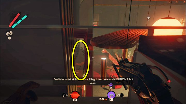 Zainteresujcie się obszarem z powyższego obrazka - Deathloop: Jak zdemaskować Aleksis? - Deathloop - poradnik do gry