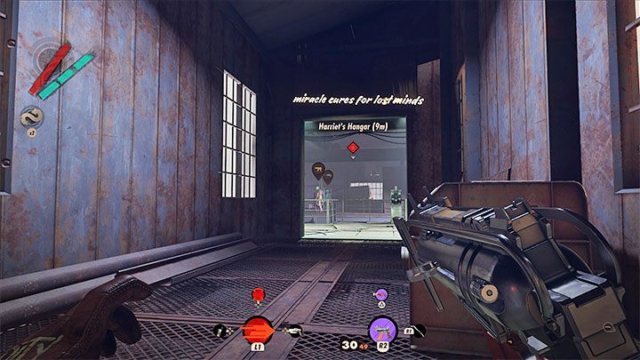 Zinfiltrowanie hangaru 2 jest częścią tropu Wizjonera Teoria chaosu powiązanego z wyeliminowaniem Harriet - jego kompletny opis znajdziecie w naszej solucji - Deathloop: Jak pokonać bossa Harriet Morse? - Deathloop - poradnik do gry