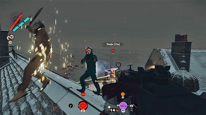 Dodatkowa uwaga - Na terenie posiadłości zawsze przebywa Aleksis i dodatkowo dzięki ukończeniu misji Utracone w transmisji może tu pojawić się również Egor - Deathloop: Jak pokonać bossa Dr. Wenjie Evans? - Deathloop - poradnik do gry