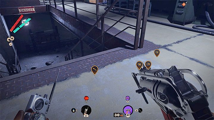 Wrogowie w Deathloop mają określone pole widzenia i jeśli zostaniecie zauważeni to na ekranie pojawi się pasek poziomu ich zaalarmowania - Deathloop: Walka i skradanie się - Deathloop - poradnik do gry