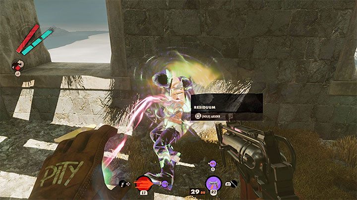 2) Eliminowanie Wizjonerów (w tym również Julianny) - Każdy pokonany Wizjoner-boss stanie się nieruchomym tworem, z którego można pobrać bardzo dużą ilość rezyduum - Deathloop: Jak zachować moc i broń? - Deathloop - poradnik do gry