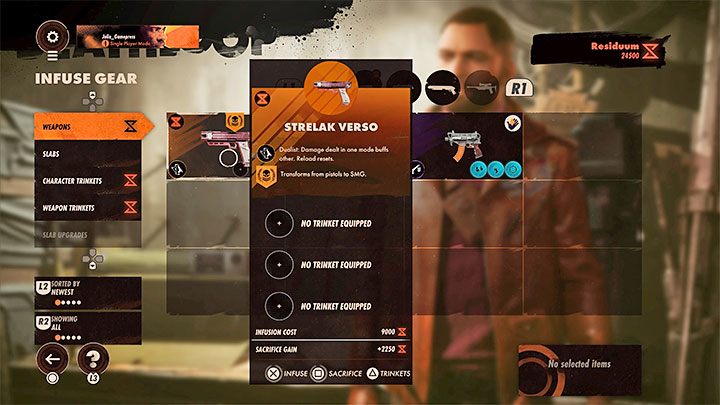 Rezyduum wydaje się w tunelach odwiedzanych pomiędzy głównymi misjami, czyli w menu przygotowań do każdej kolejnej wyprawy - Deathloop: Jak zachować moc i broń? - Deathloop - poradnik do gry