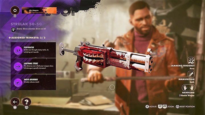 Możecie mieć różne medaliony przypisane do różnych posiadanych broni - Deathloop: Jak używać medalionów? - Deathloop - poradnik do gry