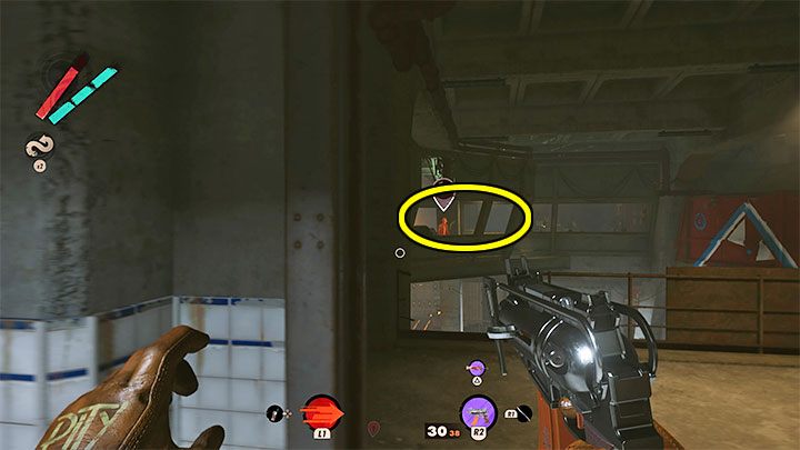 W obszarze z reaktorem jest największe ryzyko wykrycia, gdyż możecie zostać łatwo zauważeni przez jednego z 2 przeciwników z górnego pomieszczenia kontrolnego - Deathloop: Popołudniowe igraszki - solucja, opis przejścia - Deathloop - poradnik do gry