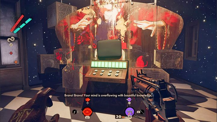 Za poprawne zaliczenie całego quizu (10/10 poprawnych odpowiedzi) nie przewidziano niestety żadnej fizycznej nagrody - Deathloop: Jak zaliczyć quiz Yerhva? - Deathloop - poradnik do gry